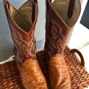 Full quill ostrich western boots